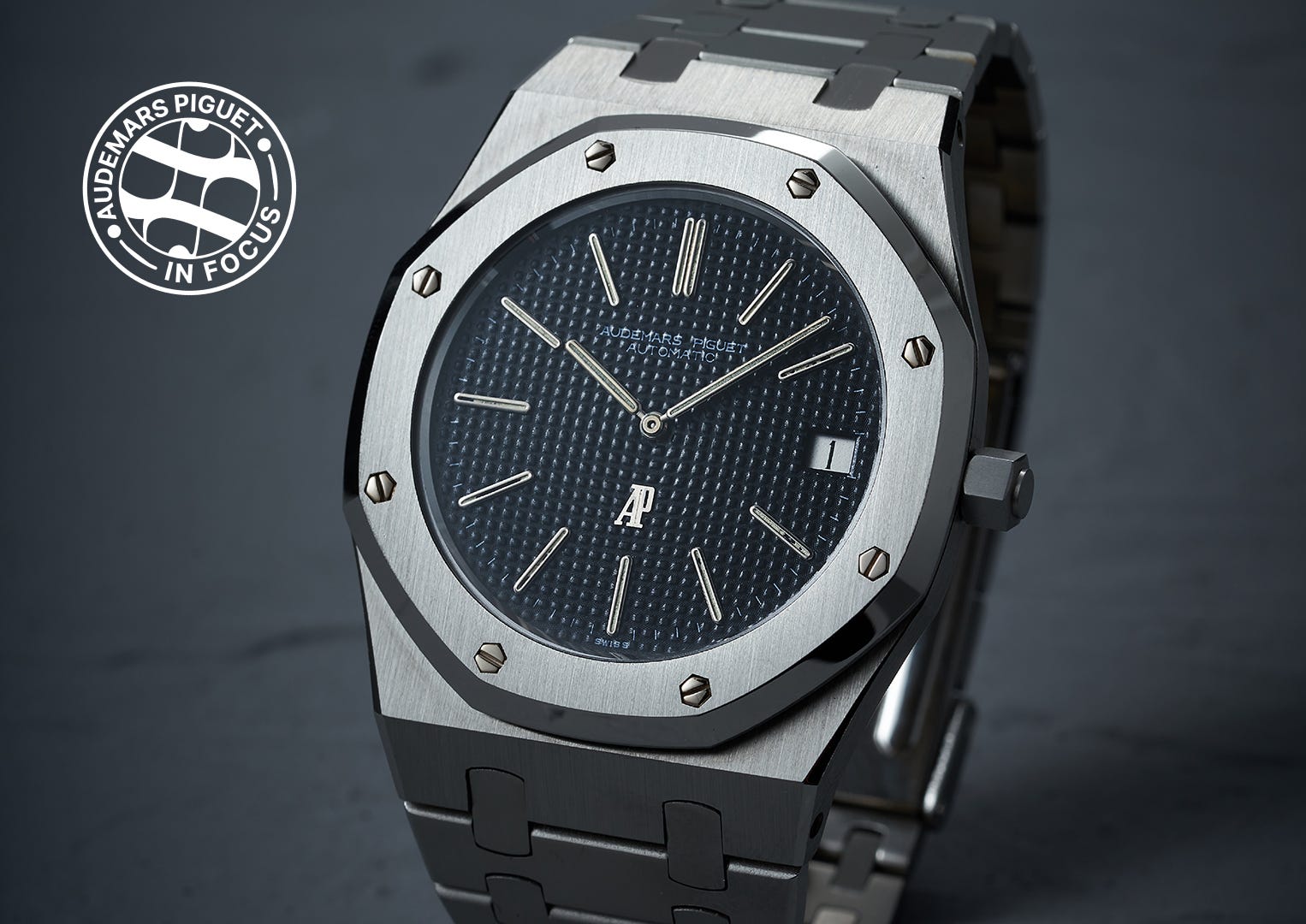 An Audemars Piguet Royal Oak from its launch year, 1972. Image courtesy of Bonhams