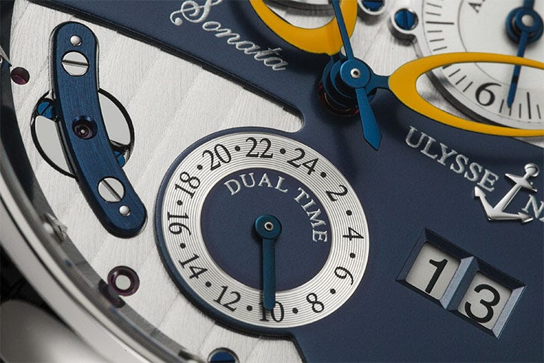 The Ulysse Nardin Sonata Cathedral Dual Time looks crazy, but it's very, very clever