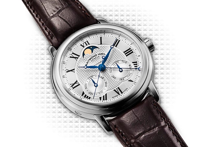 Raymond Weil Maestro Automatic Moon Phase side